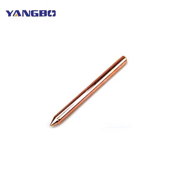 14mm Most Popular High Conductive Ground Rod Copper Clad Steel Ground Rod lightning protection Grounding Material