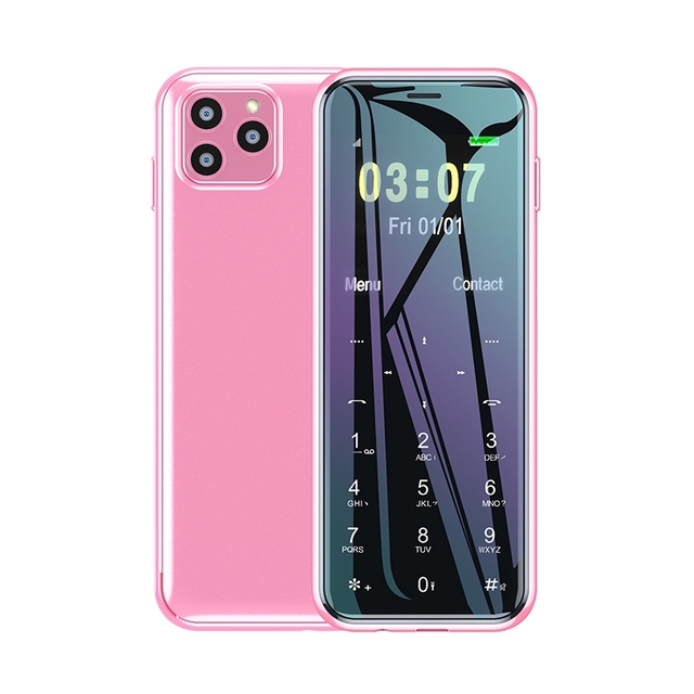 ULCOOL V8 Card Style Basic Phone 1.44 Inch Dual SIM GSM Magic Sound 1000mAh for Kids Simple Mobile Phone