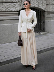 Falda de satén estilo europeo y americano, elegante, nueva colección 2026, falda independiente tipo paraguas, ropa de mujer - Product Image 3