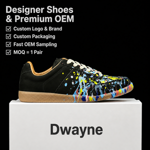 <span class=keywords><strong>Scarpe</strong></span> di Lusso Designer 2026 per Uomo Donna, Sneakers in Pelle di Alta Qualità, Edizione Studio con Schizzi di <span class=keywords><strong>Vernice</strong></span> Nera, Stile Casual Sportivo, Novità - Product Image 1