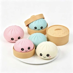 Jouets Squishy en forme de boulettes, couleurs pastel scintillantes, résistants à l'usure, durables, jouets Squishy pour enfants - Product Image 1