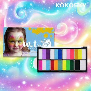 Kit de peinture pour le visage pour enfants, végétalien, sans cruauté, certifié CE, ingrédients naturels et biologiques, respectueux de l'environnement, durable, pour le visage et le corps - Product Image 1