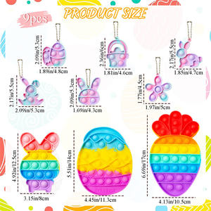 Vente en gros <span class=keywords><strong>Mini</strong></span> Push pour <span class=keywords><strong>Pop</strong></span> <span class=keywords><strong>It</strong></span> Fidget Jouet Porte-clés <span class=keywords><strong>Pas</strong></span> <span class=keywords><strong>Cher</strong></span> Dessin Animé Silicone Porte-clés avec Relief Sensoriel Caractéristique Caoutchouc Porte-clés - Product Image 5