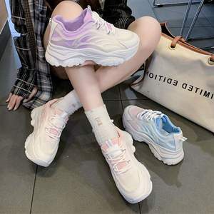 Zapatos deportivos informales de moda de otoño para mujeres estudiantes nueva pizarra blanca que combina con todo zapatos gruesos de aumento de fondo grueso para Ins - Product Image 6