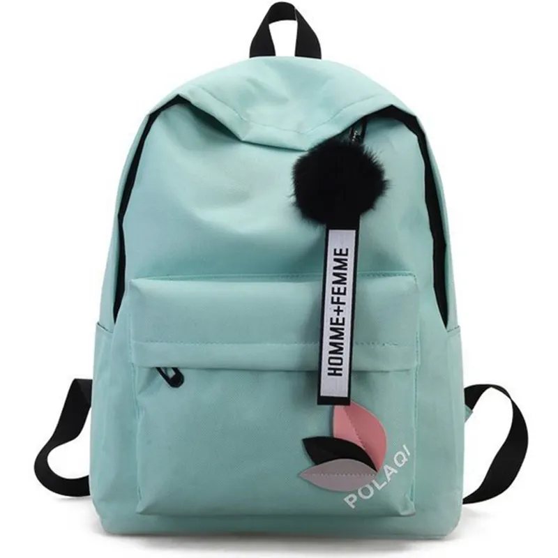 Kbw372 Hot New Trend Canvas Schoudertas Grote Capaciteit Laat Gedecoreerde Reisrugzak Mode Student Schooltas Voor Vrouwen