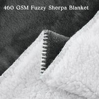 Couverture réversible en polaire Sherpa pour canapé, couverture moelleuse douce en peluche, couvertures épaisses et chaudes pour l'hiver