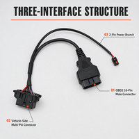 Câble d'extension Magico pour adaptateur répartiteur en Y OBD2, pour éviter le blocage de la porte de sécurité HD automatique, compatible Chrysler Dodge 2018 Jeep Cummins RAM