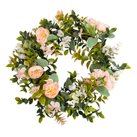 TH-80 extérieur mur décor à la maison vraie touche faux mixte fleur plante suspendue artificielle printemps été porte couronne