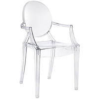 Chaises de fantômes en acrylique pour enfants avec bras de salle à manger de mariage de haute qualité pour événements
