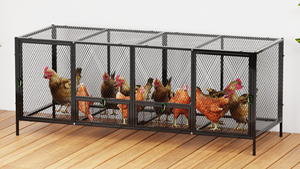 Outdoor <strong>Large</strong> Chicken Cage Weasel-Proof <strong>Rabbit</strong> <strong>Hutch</strong> &amp; Pigeon Coop, Multi-Purpose Animal Enclosure - Product Image 4