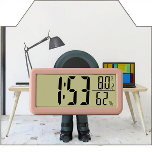<span class=keywords><strong>Réveil</strong></span> <span class=keywords><strong>numérique</strong></span> de bureau avec affichage de la température, mouvement électronique, design traditionnel pour la maison, le bureau, l'hôtel, le hall, la salle de sport - Product Image 3