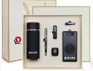 6 in 1 <span class=keywords><strong>Set</strong></span> Regalo di Affari di Lusso, promozione Corporate Gift <span class=keywords><strong>Set</strong></span> 2019 con Altoparlante Tazza di Vuoto Senza Fili Banca di Potere del Caricatore - Product Image 3