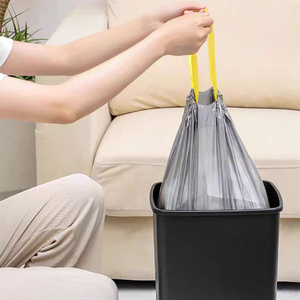 Túi rác dây rút có mùi thơm hai lớp dày túi rác dây rút dày túi rác cuộn lớn - Product Image 2