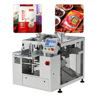Machine d'emballage automatique de sauce chili GDS200B-04 avec pompe à piston, contrôle PLC rotatif, pour sachets préformés, ≤40 sachets/min