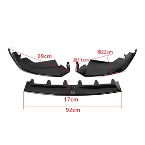 Lèvre de pare-chocs avant en ABS noir brillant style AO pour <span class=keywords><strong>BMW</strong></span> Série <span class=keywords><strong>3</strong></span> G20 LCI 330i M340i Pre-Sline 2023+ - Product Image 6