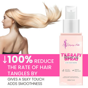 Spray thérapeutique lissant personnalisé pour contrôler les frisottis, après-shampoing en profondeur sans rinçage, spray démêlant pour cheveux secs et humides avec nœuds - Product Image 6