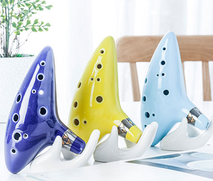 <span class=keywords><strong>Ocarina</strong></span> em Dó Alto com 12 Furos de Cerâmica - Atacado para Iniciantes e Amantes da Música - Product Image 1