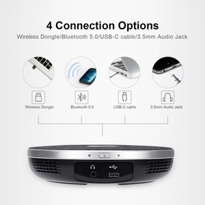 गर्म बिक्री पोर्टेबल ओमनी-दिशात्मक वायरलेस ऑडियो कॉन्फ्रेंस सिस्टम वायरलेस स्पीकरफोन - Product Image 2