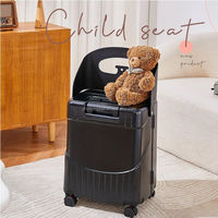 Ensemble de bagages de voyage de luxe 2026 pour mamans et enfants, poussette, valises cabine blanches 23 kg avec siège bébé/child, serrure TSA, chariot de voyage, ensembles de bagages PC