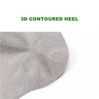 Chaussettes de sport en bambou respirantes de qualité supérieure avec logo personnalisé, design jacquard, couleur unie, broderie, performance, chaussettes de cheville