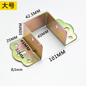 Accessoires de lit en bois épaissi : supports de lit à charnières et supports transversaux, connecteurs de poutre de lit, accessoires d'étagère, livraison gratuite - Product Image 2