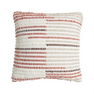 Luxury Boho Outdoor Wool Cushion Cover Hot Selling Unique Handwoven Decorative <b>Throw</b> Pillow with Vintage Pattern - Product Image 1