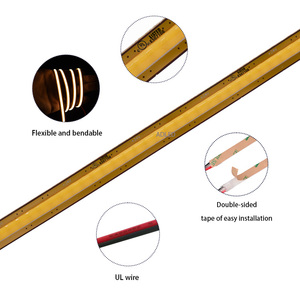 10 wát/mét ul được liệt kê <span class=keywords><strong>COB</strong></span> dải ánh sáng ngẫu nhiên cắt 528 chip copperplate DC12V 8 mét trắng LED với một mảnh cuộn cao cri90 <span class=keywords><strong>COB</strong></span> dải - Product Image 6