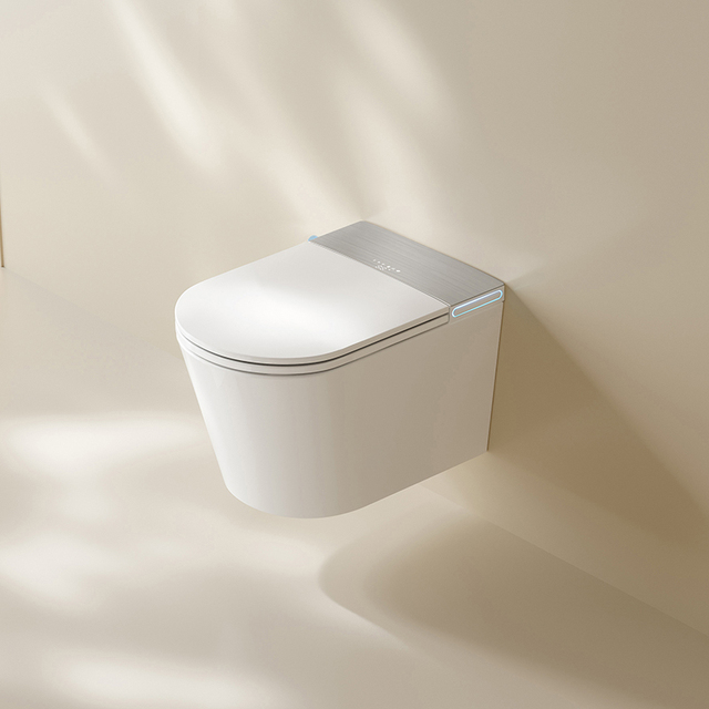 S031 Fully Automatic Smart Toilet Women's Buttocks Washing Tropical Sterilization Elongated Seat Heating Wall Mounted P-trap
