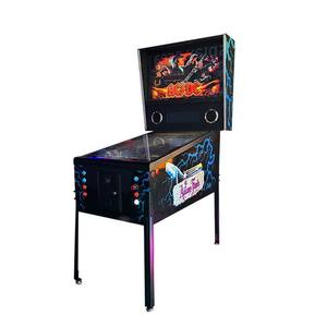 Machine de <span class=keywords><strong>jeu</strong></span> d'arcade de <span class=keywords><strong>flipper</strong></span> virtuel à écran vidéo haute définition de 43 pouces à 3 écrans, fonctionnement à pièces, son réaliste, métal, anglais - Product Image 4