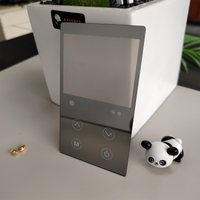 Couvercle de panneau de commande tactile en verre trempé semi-miroir argenté, plaqué sous vide, pour purificateur d'eau domestique