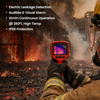 Caméra thermique infrarouge portable pour pompiers, caméra thermique HD, mesure de la température, vision nocturne