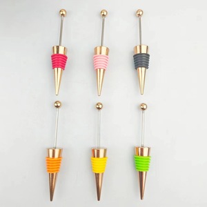 Wine Stoppers Silicone Bottle Stopper With Long Stem Sealing For Wine Champagne Simple Style Colored Design - Product Image 1