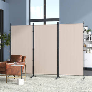 Séparateur de pièces à 3 panneaux, <span class=keywords><strong>écran</strong></span> de confidentialité pliable pour le bureau, séparateur de pièces, séparateur de changement d'intérieur autoportant - Product Image 4