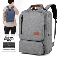 Sac à dos d'affaires en jean, ensemble trois pièces, grande capacité, sacoche d'ordinateur portable de voyage extérieur, antivol, sac d'école léger, style urbain