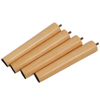 Pieds de canapé en bois de remplacement pour fabricants et fournisseurs, accessoires de meubles, pieds coniques en bois pour canapé
