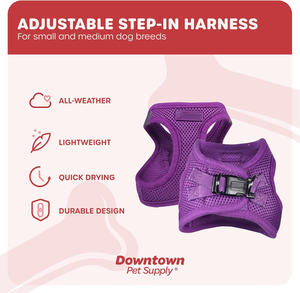 Adjustable <strong>Cat</strong> <strong>Harness</strong> with Padded Mesh Fabric and Reflective Trim Buckle Strap <strong>Harness</strong> for Dogs - Product Image 3