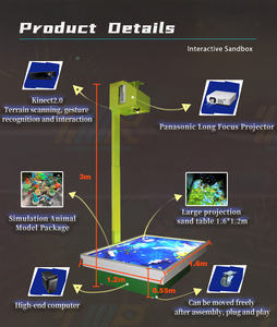 Sandbox Ar Projection de table de <span class=keywords><strong>sable</strong></span> à réalité augmentée avec projecteur Ar Sandbox pour enfants Jeux sensoriels interactifs Vr Sandbox - Product Image 4