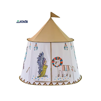 Tente de jeu pour enfants unisexe, portable, design château pop-up, en polyester souple et pliable, jouet sportif 116 cm pour enfants