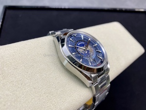 Reloj de Buceo Mecánico de Calidad 5A, 43 mm, Movimiento VS Factory 8900, 24 Horas, Correa de Acero Inoxidable y Caucho, Esfera Azul, GMT, 50 bar - Product Image 4