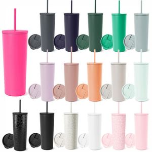 Botella de Agua Deportiva de Acero Inoxidable con Aislamiento al Vacío, de Gran Capacidad, 710 ml, 24 oz, con Logotipo Personalizado, Pajita Plegable y Asa - Product Image 1