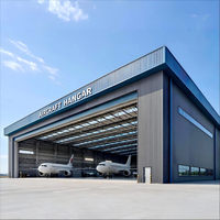 Hangar Prefabricado Moderno con Certificación CE, Estructura de Acero de Alta Resistencia, Almacenamiento Modular de Gran Envergadura para Uso Industrial