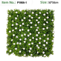 Césped Artificial de Plástico Resistente a los Rayos UV, Ecológico y Duradero, Follaje de Pared con Hojas Verdes para Decoración Interior y Exterior