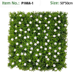 Mur végétal artificiel en plastique résistant aux UV, écologique et durable, avec feuillage vert pour la décoration intérieure et extérieure - Product Image 5