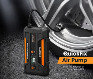 ポータブル4-in-12500A多機能バッテリーブースター12Vカージャンプスターター (エアコンプレッサー付き) - Product Image 3