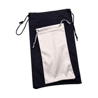 Sac anti-poussière pour lunettes de soleil, pochette intérieure souple pour bijoux en microfibre, cosmétique personnalisée