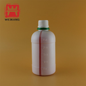 Bouteille en plastique HDPE + AD + EVOH, 250ml, contenant à capuchon vert, pour produits chimiques de chine, à haut canon, 10 pièces - Product Image 4