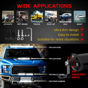 10 <span class=keywords><strong>20</strong></span> 30英寸汽车发光二极管条工作灯黄色白色频闪点泛光灯发光二极管条越野4x4吉普全地形车卡车拖拉机 - Product Image 6