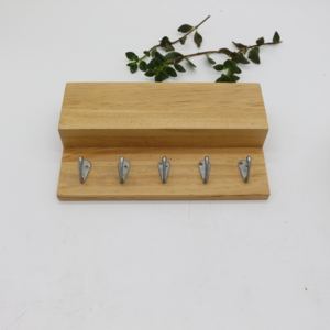 المنزل ديكور الحائط البريد مغلف المنظم حامل خشبي السنانير رف شنقا سلسلة حامل - Product Image 3