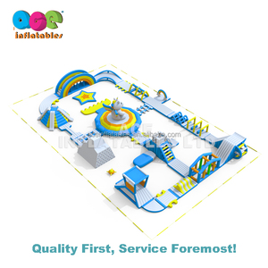 Tobogán flotante gigante para niños y adultos, <span class=keywords><strong>Parque</strong></span> Acuático acuático, comercial, equipo inflable - Product Image 2