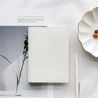 Carnet de notes en cuir PU noir souple A5 avec logo imprimé de journaux personnalisés de luxe